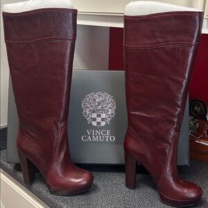 Vince Camuto leather boots.